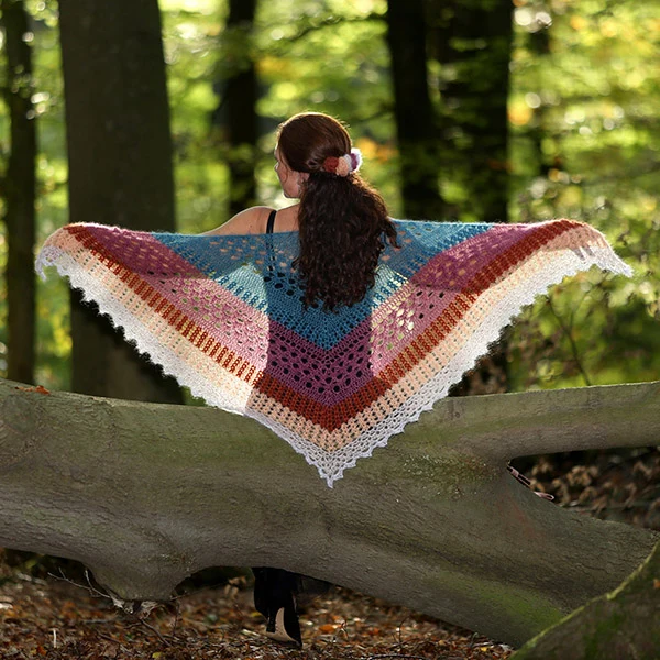 Haakpatroon Mystic Lace Omslagdoek (Digital)