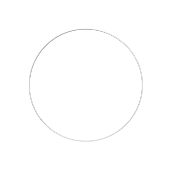 Metalen ring 30cm - Wit