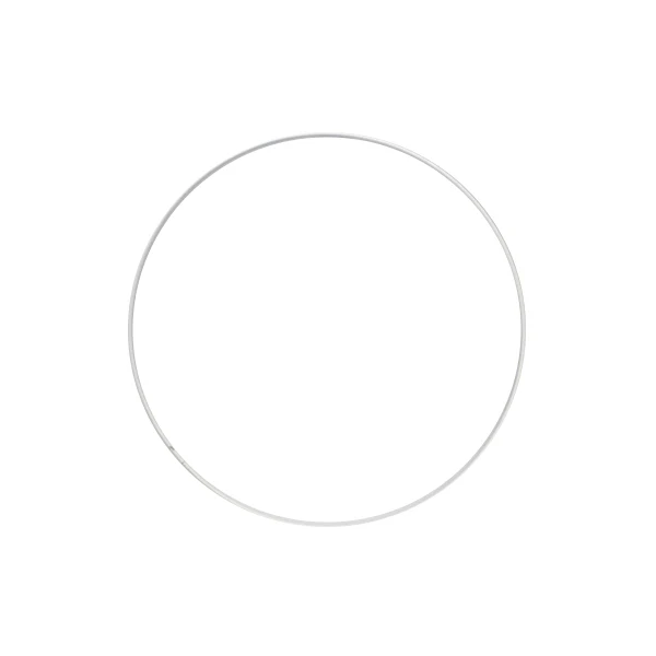 Metalen ring 25cm - Wit