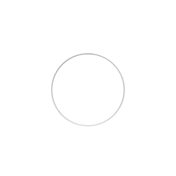 Metalen ring 15cm - Wit