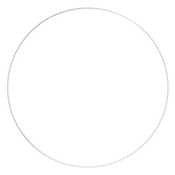 Metalen ring 50cm - Wit