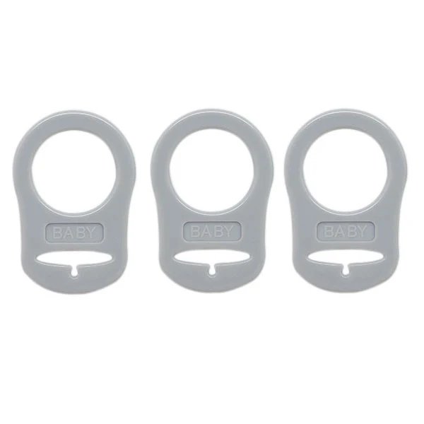 Go Handmade Siliconen Fopspeen Ringen 11 Grijs