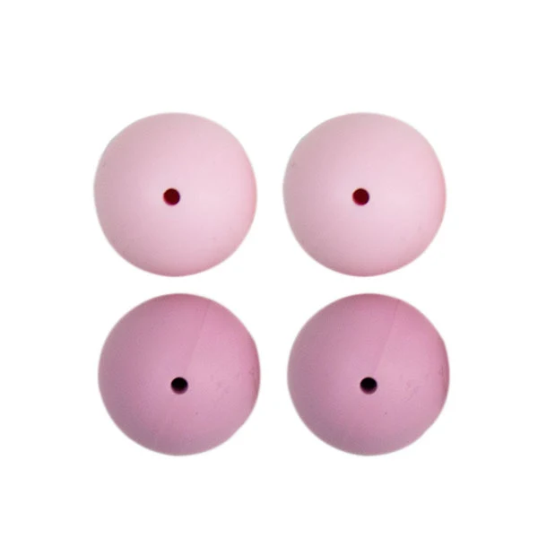 Go Handmade Siliconen Kralen 4 Stuks 22 Roze Mix