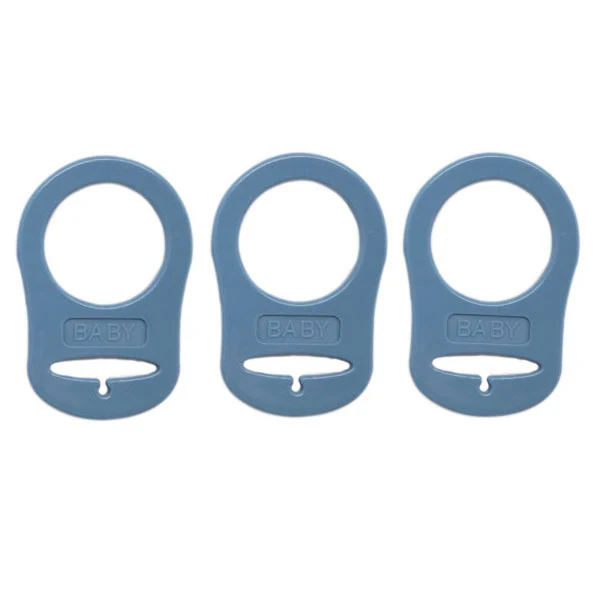Go Handmade Siliconen Fopspeen Ringen 13 Jeansblauw