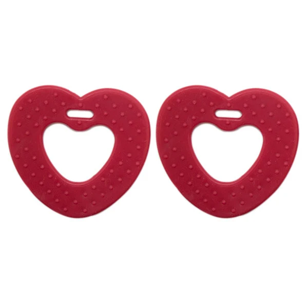 Go Handmade Hartjes Bijtringen 16 Rood