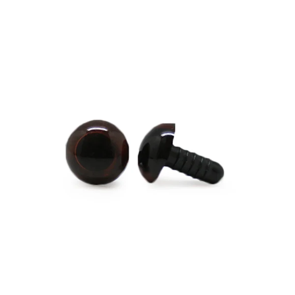 Veiligheidsogen Transparant Bruin 12mm per paar