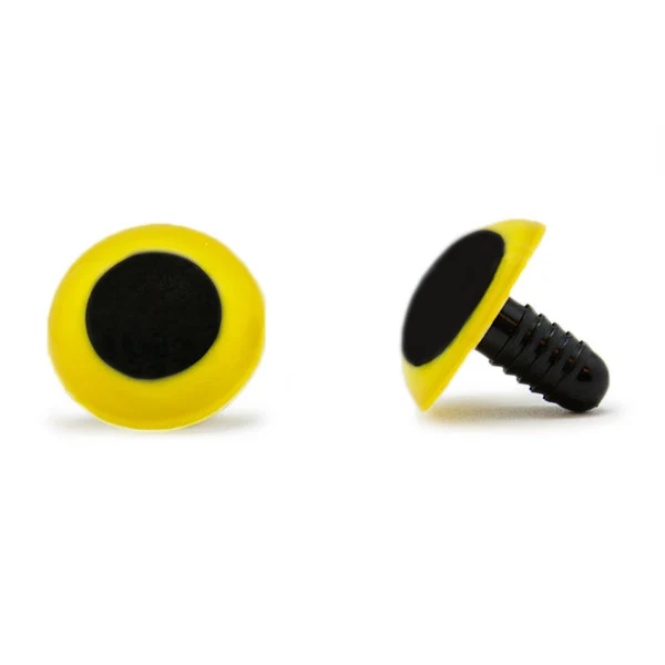 Veiligheidsogen Geel 20 mm per paar