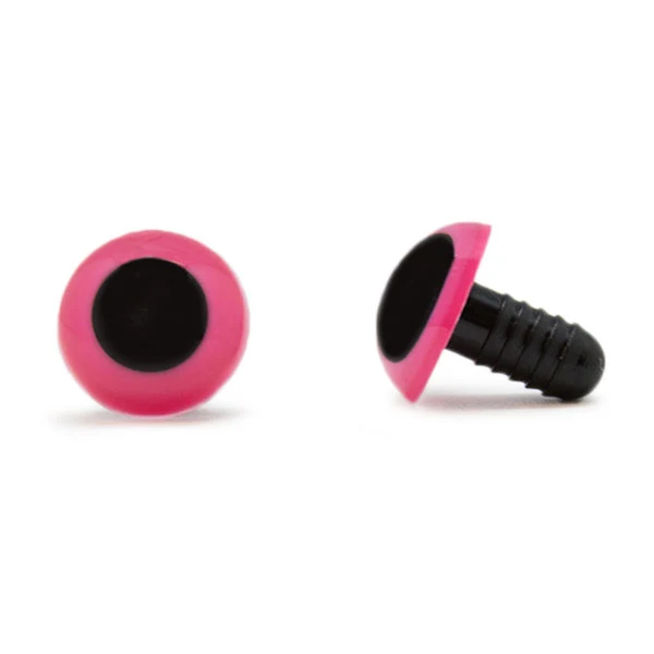 Veiligheidsogen Roze 15 mm per paar