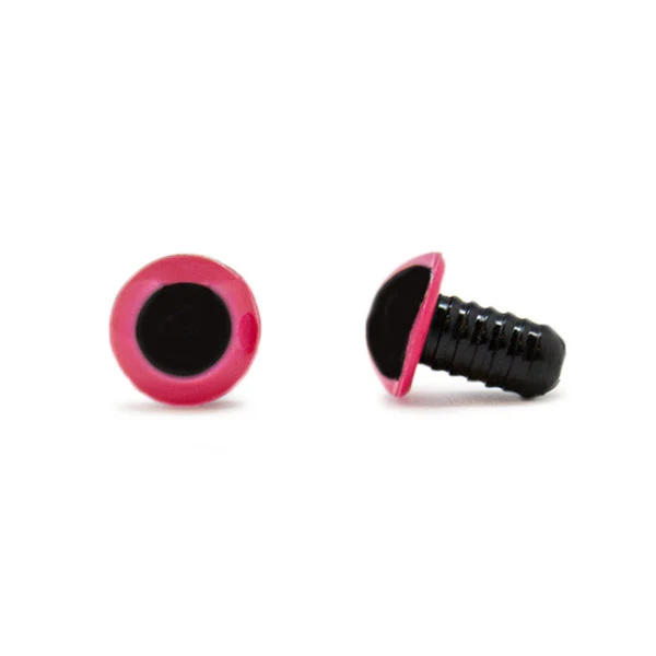 Veiligheidsogen Roze 12mm per paar