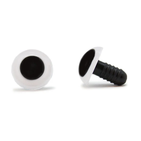 Veiligheidsogen Wit 15 mm per paar