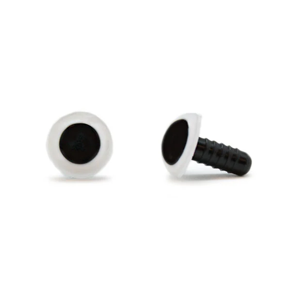 Veiligheidsogen Wit 12mm per paar