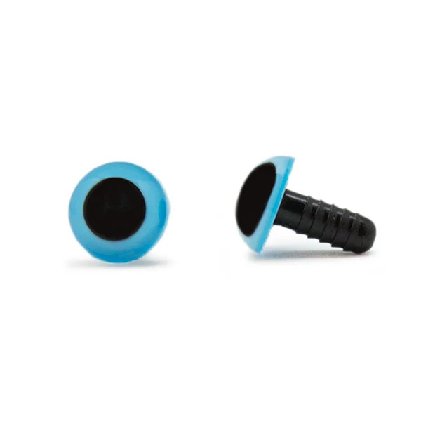 Veiligheidsogen Blauw 12mm per paar