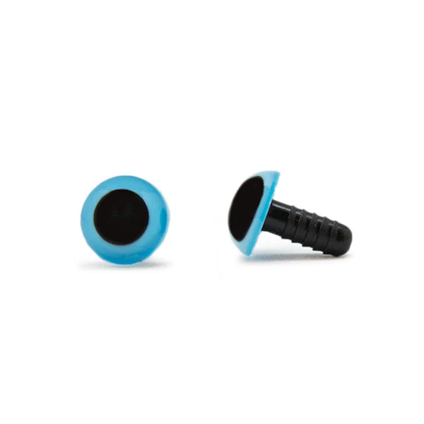 Veiligheidsogen Blauw 10mm per paar
