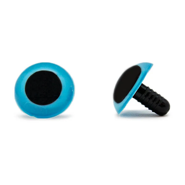 Veiligheidsogen Blauw 20 mm per paar