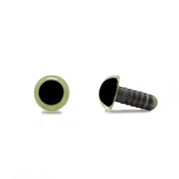 Veiligheidsogen Olijfgroen 10mm per paar
