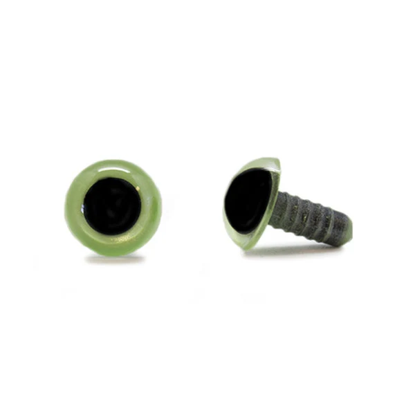 Veiligheidsogen Olijfgroen 12 mm per paar
