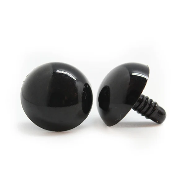 Veiligheidsogen Zwart 21mm per paar