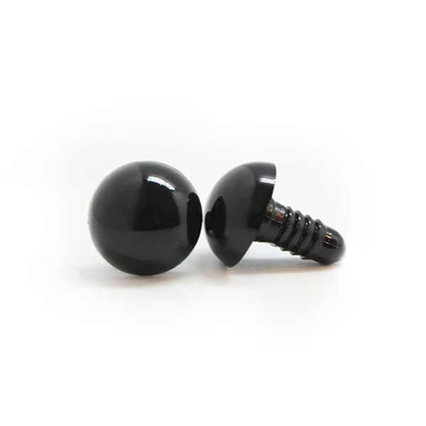 Veiligheidsogen Zwart 15mm per paar