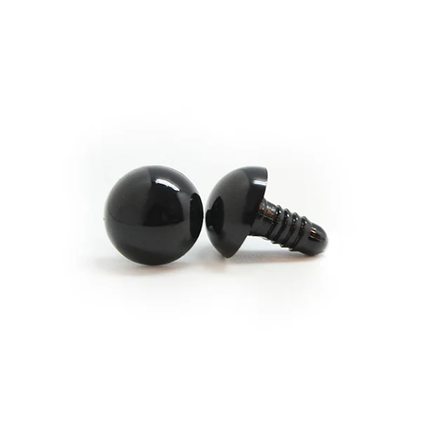 Veiligheidsogen Zwart 12mm per paar
