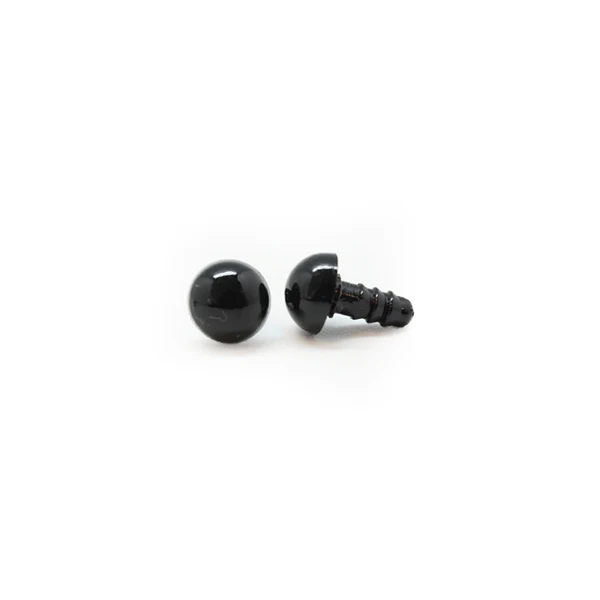 Veiligheidsogen Zwart 6mm per paar