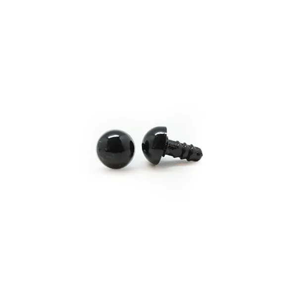 Veiligheidsogen Zwart 5mm per paar