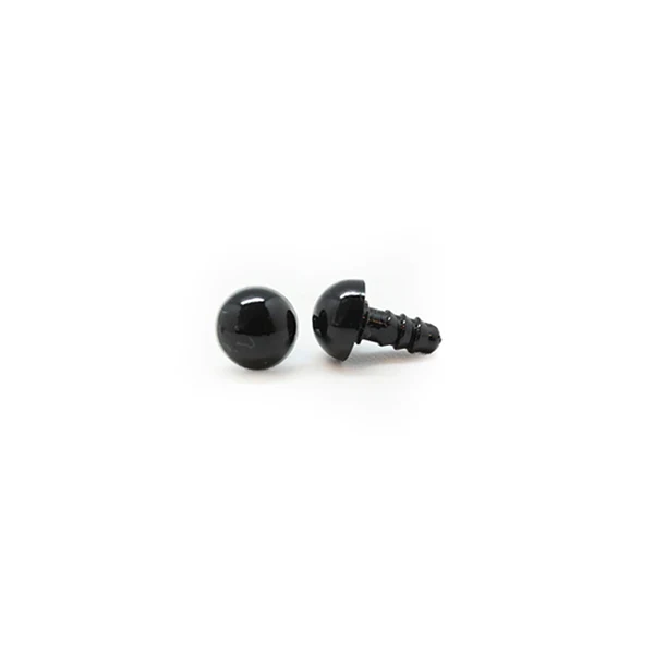Veiligheidsogen Zwart 4mm per paar