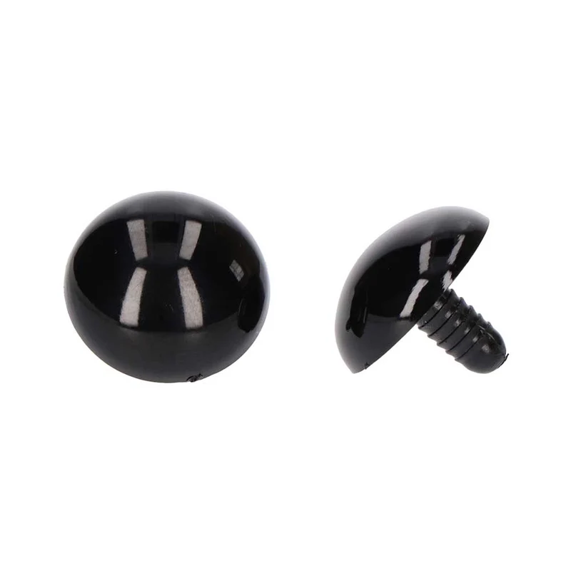 Veiligheidsogen Zwart 24mm per paar