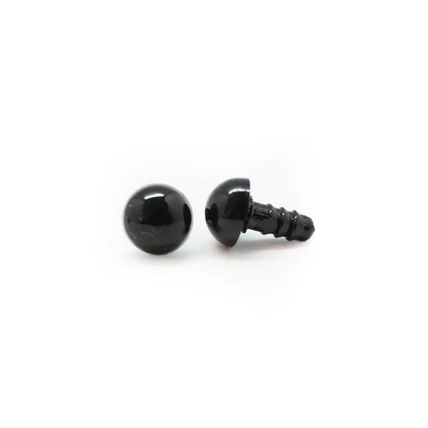 Veiligheidsogen Zwart 8mm per paar
