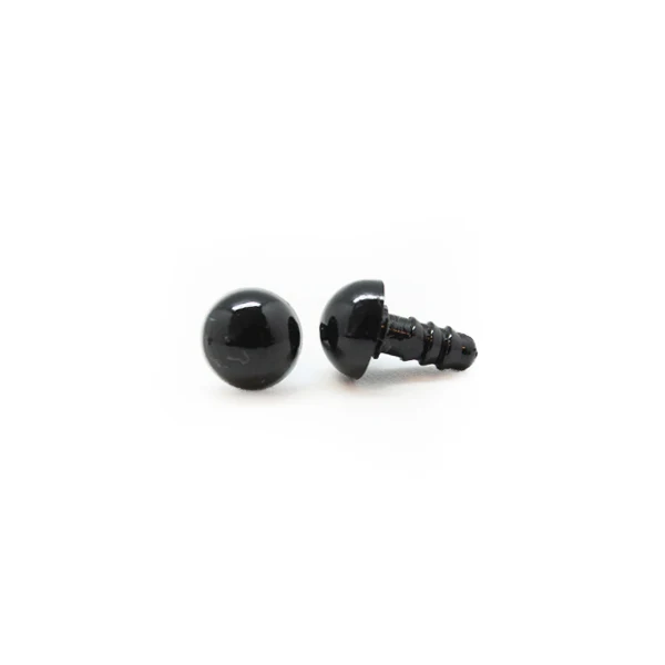 Veiligheidsogen Zwart 7mm per paar