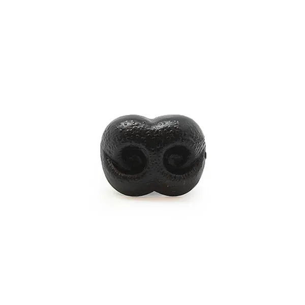 Veiligheidsneus hond zwart 10mm