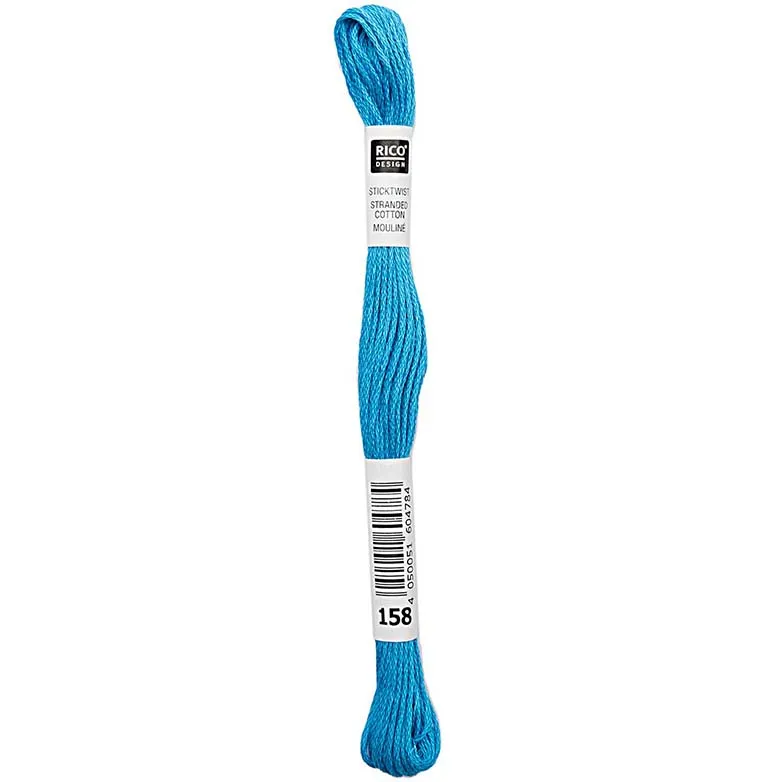 Rico Sticktwist Borduurgaren 8m 158 Cyan