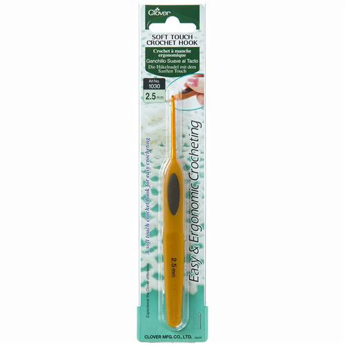 Clover Soft Touch haaknaald 2,5mm