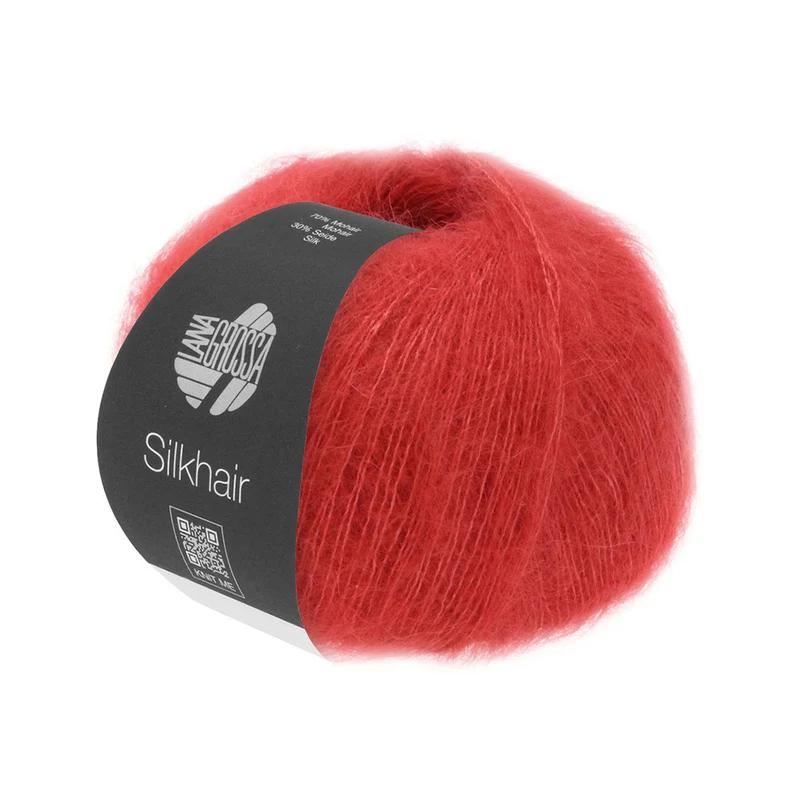 Lana Grossa Silkhair 008 Kersen Rood
