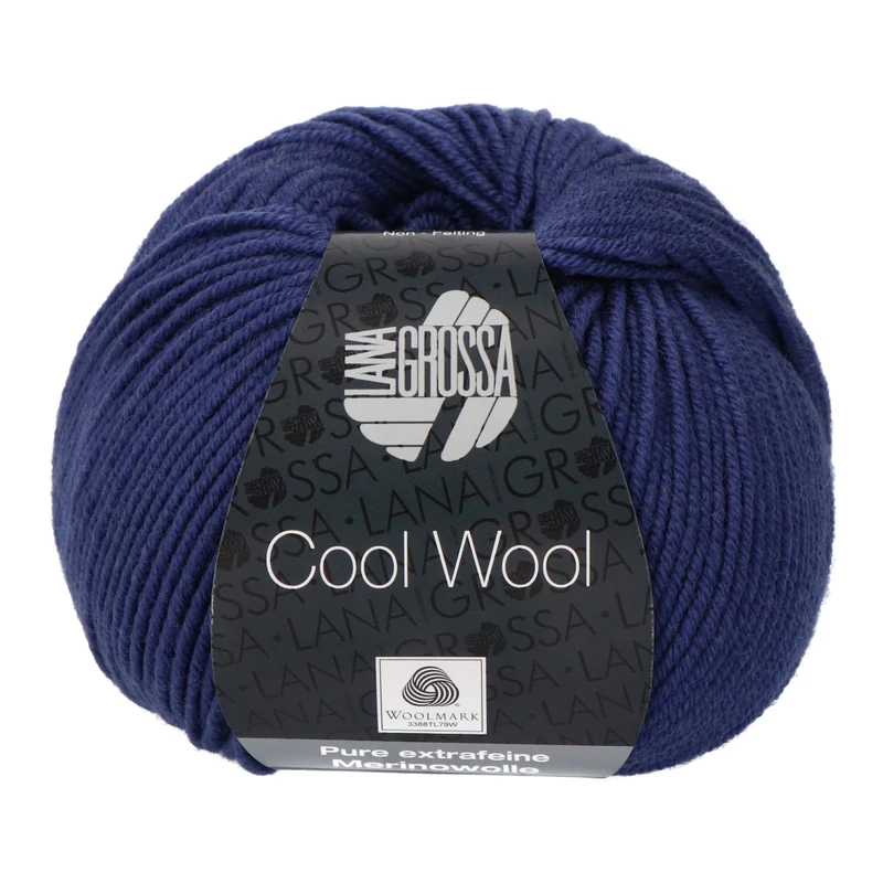 Lana Grossa Cool Wool 440 Ultramarijnblauw