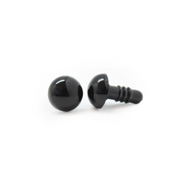 Veiligheidsogen Zwart 10mm per paar