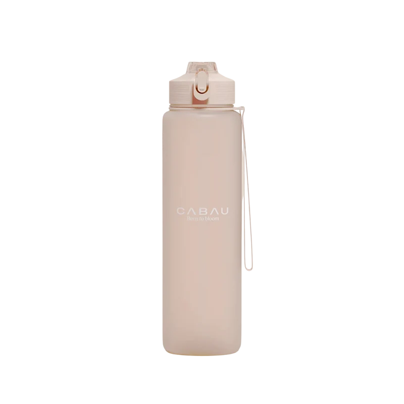 Cabau Lifestyle Bloom Water Bottle Beige