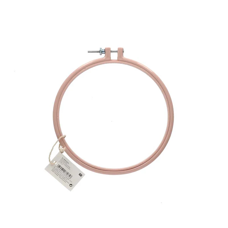 Rico Borduurring Kunststof 17,8 cm 002 Poederroze