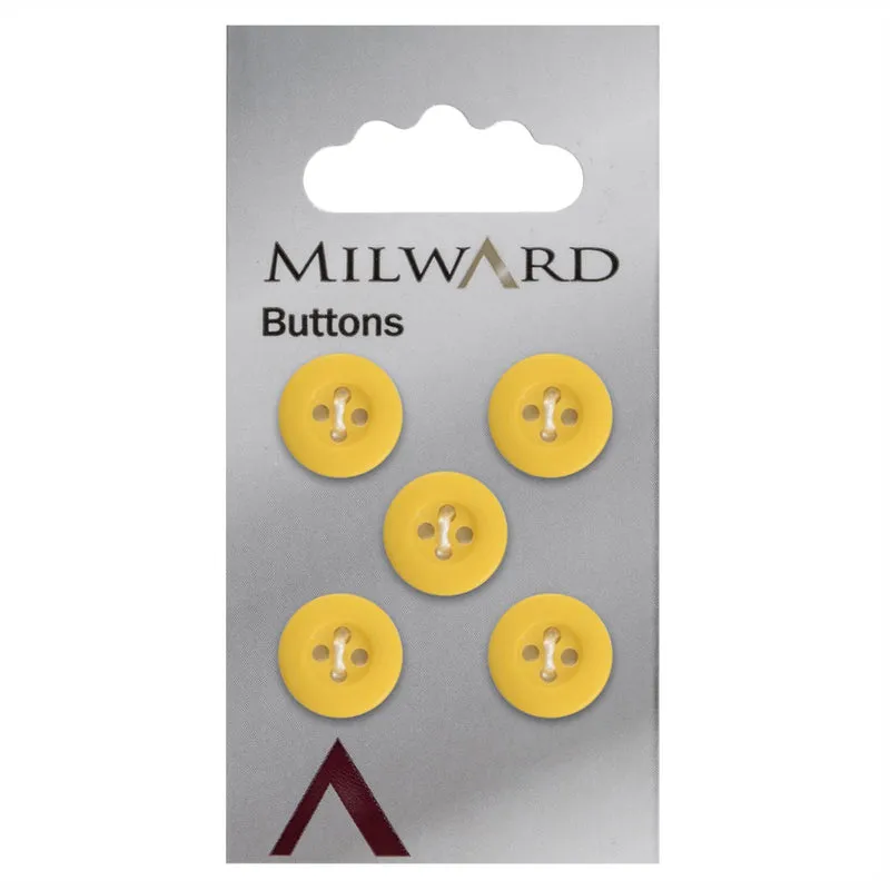 Milward Knoop Mat Geel 12mm (5 stuks)