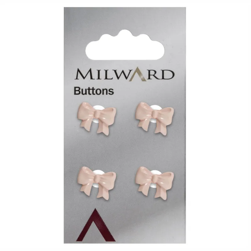 Milward Knoop Strik Roze 15mm (4 stuks)