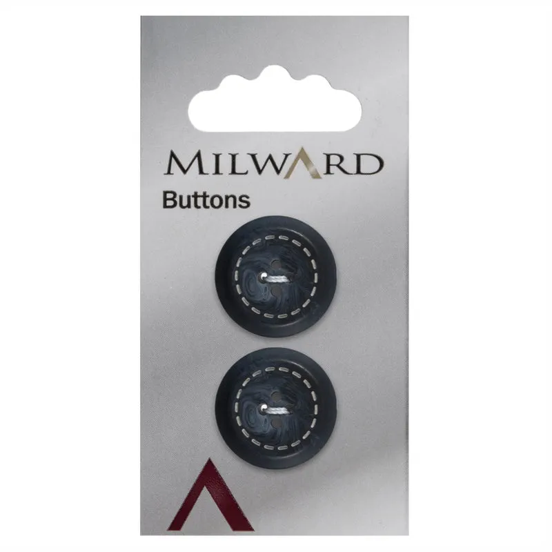 Milward Knoop met Werkje Blauw 20mm (2 stuks)