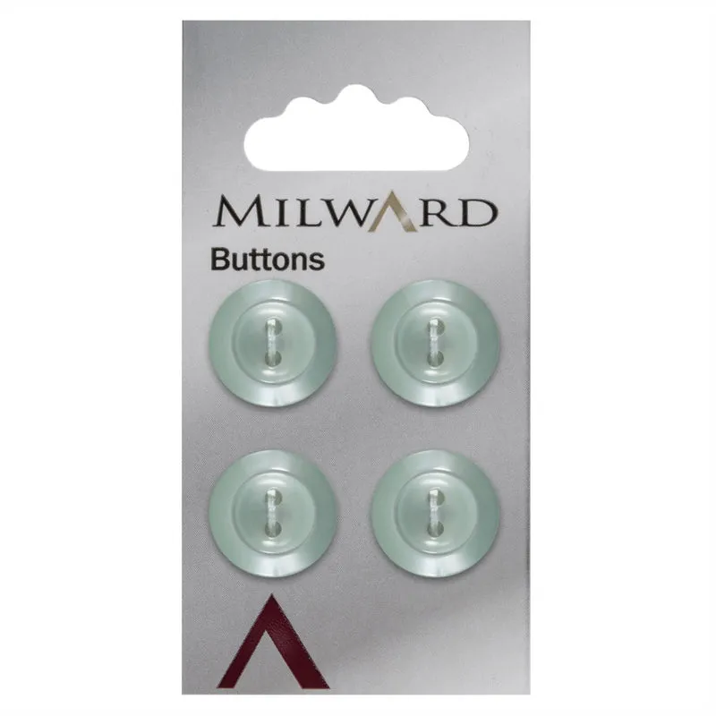 Milward Parelmoer Knoop Groen 16mm (4 stuks)