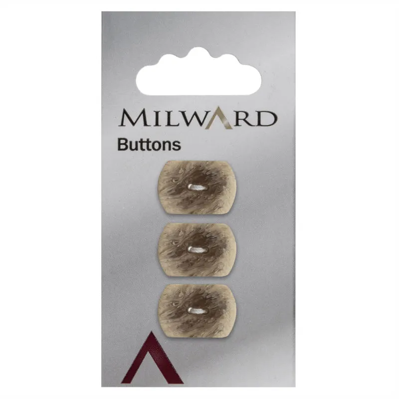 Milward Fantasievorm Knoop Beige 17mm (3 stuks)