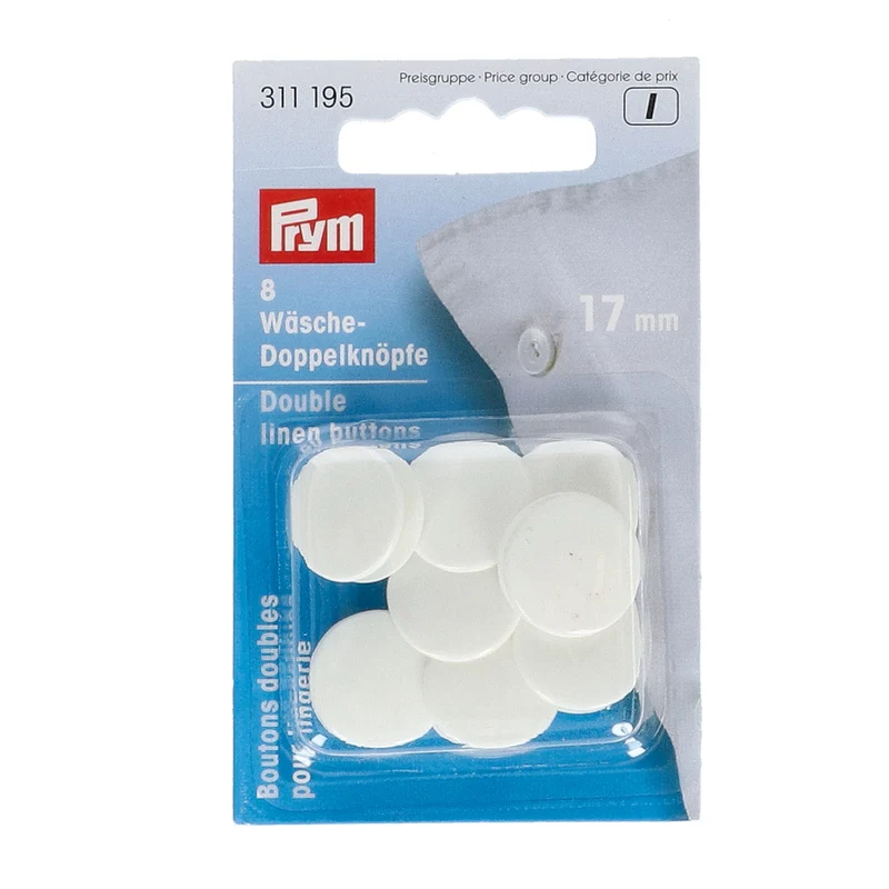 Prym Slopenknopen Wit 17 mm