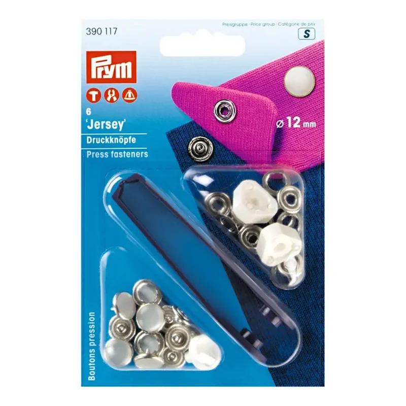 Prym Naaivrije Drukknopen Jersey Parelkap 12 mm