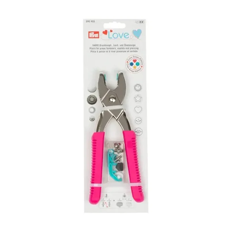 Prym Love Vario-tang + Gereedschap Color Snaps Fuchsia