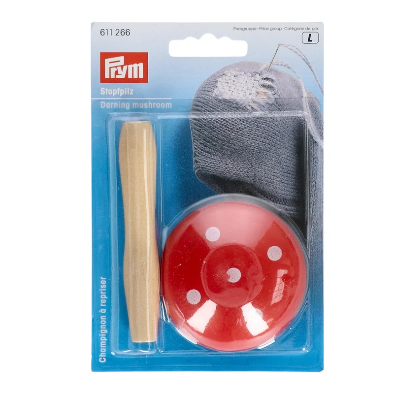 Prym Maasklos Hout Rood met Witte Stippen