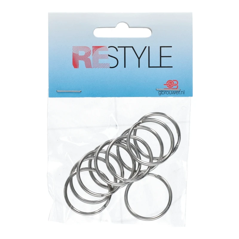 Restyle Sleutelringen 25 mm (10 stuks)