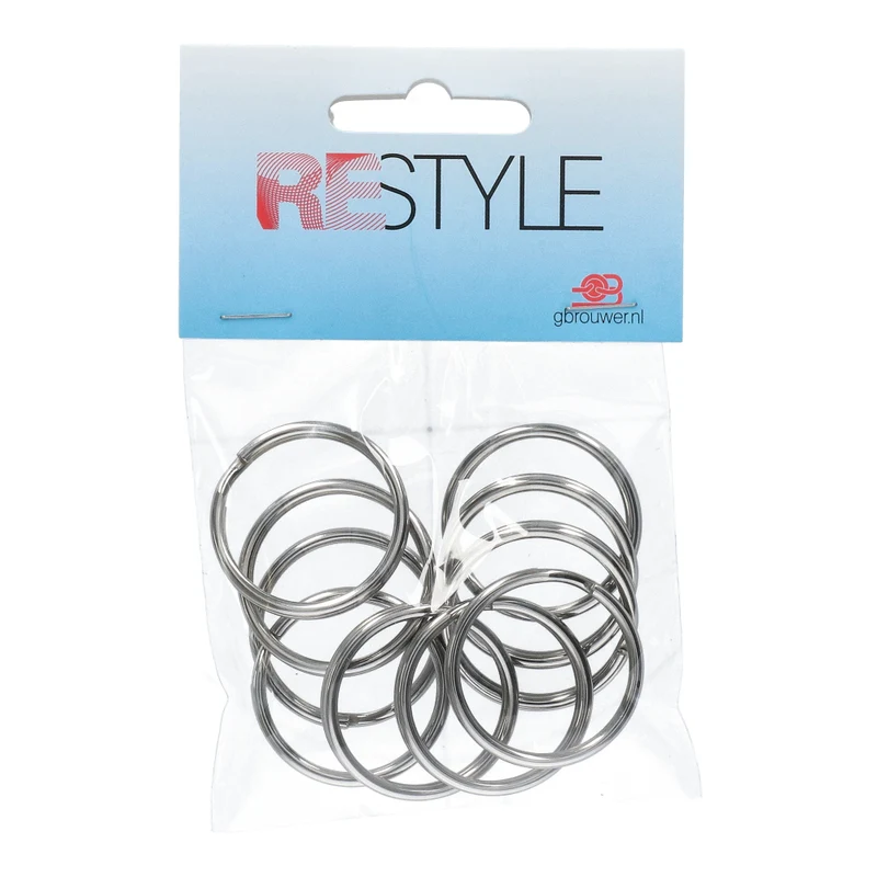 Restyle Sleutelringen 15 mm (10 stuks)