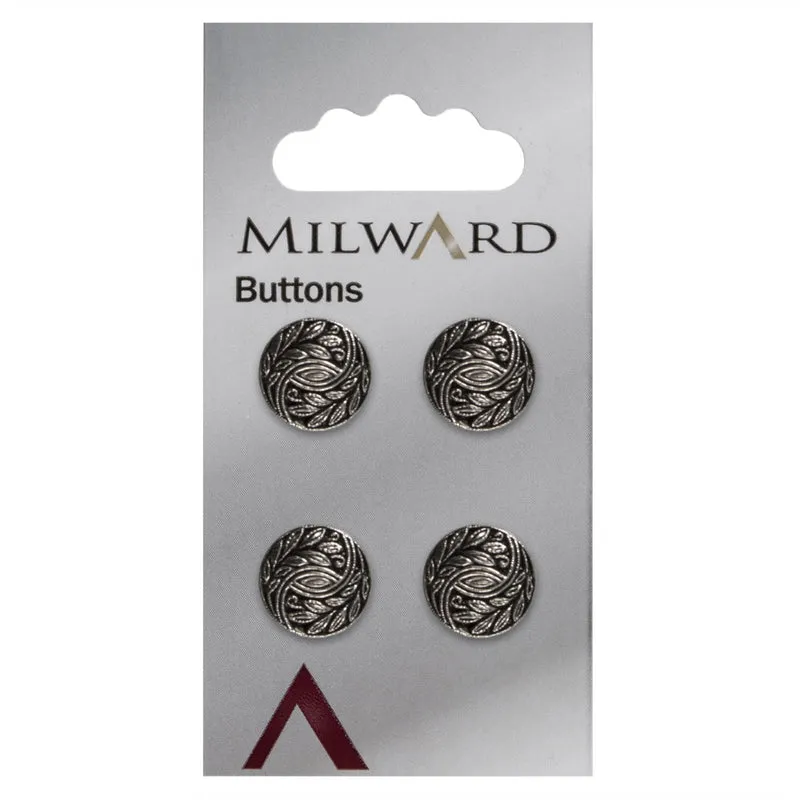 Milward Knoop Metaal Bloemblad 12mm (4 stuks)