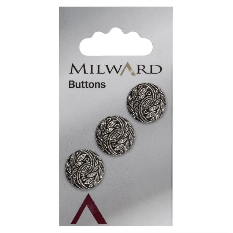 Milward Knoop Metaal Bloemblad 15mm (3 stuks)
